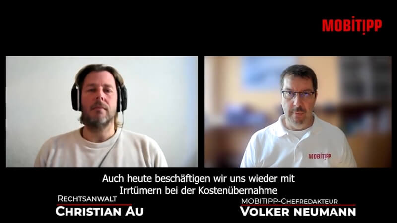 Zwei Männer in einer Videokonferenz