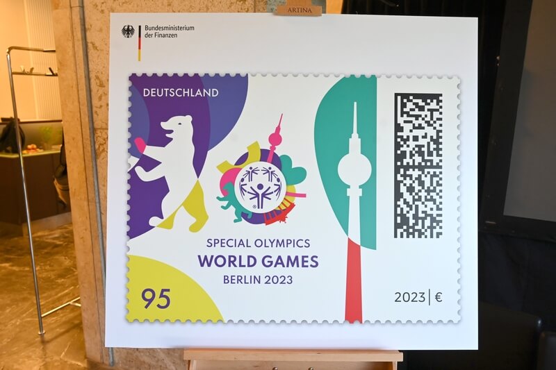 Vorstellung der Briefmarke zu den Special Olympics