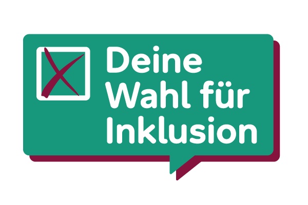 Sprechblase: Deine Wahl für Inklusion